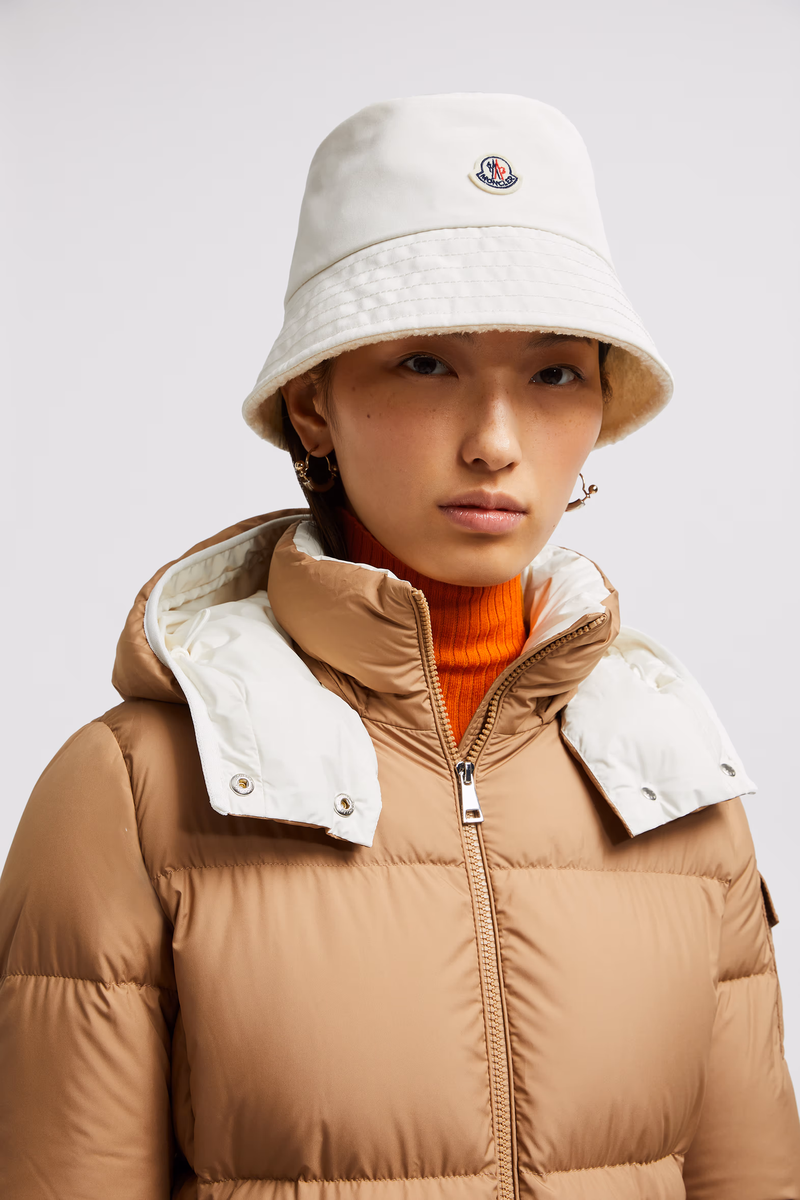 Reversible Teddy Bucket Hat Women White Moncler 2